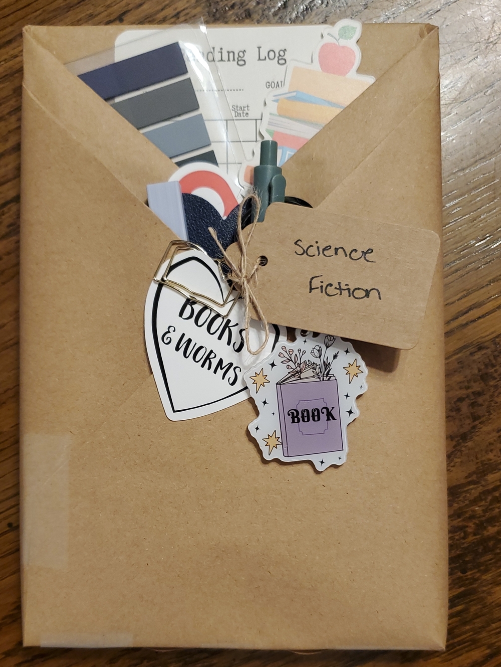 Brown Kraft Wrapped Blind Date With A USED Book! - Science Fiction